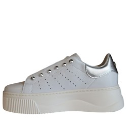 Sneakers scarpe Donna Marca CULT Art.CLW467901 Colore Bianco Argento