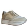 Sneakers scarpe Donna Marca JANET&JANET Art.J591 Colore Beige Crema