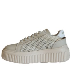 Sneakers scarpe Donna Marca JANET&JANET Art.J574 Colore Beige Oro