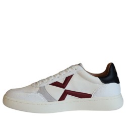 Sneakers scarpe Donna Marca SMITH X Art.OCM9607RWB Colore Bianco Nero Rosso
