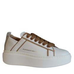 Sneakers scarpe Donna Marca ALEXANDER SMITH Art.WHW0194WLN Colore Bianco Marrone