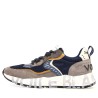 Sneakers scarpe Uomo Marca VOILE BLANCHE Art.CLUB01.A Colore Grigio Blu Giallo