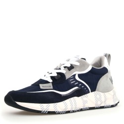 Sneakers scarpe Uomo Marca VOILE BLANCHE Art.CLUB01.B Colore Blu Grigio
