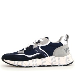 Sneakers scarpe Uomo Marca VOILE BLANCHE Art.CLUB01.B Colore Blu Grigio