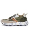 Sneakers scarpe Uomo Marca VOILE BLANCHE Art. CLUB01.C Colore Beige Verde
