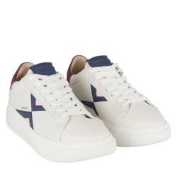 Sneakers scarpe Uomo Marca ALEXANDER SMITH X Art.CGM9701WBW Colore Bianco Blu Bordeaux