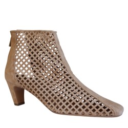 Tronchetto scarpa Donna Marca BIANCA D Art.478 Colore Camel