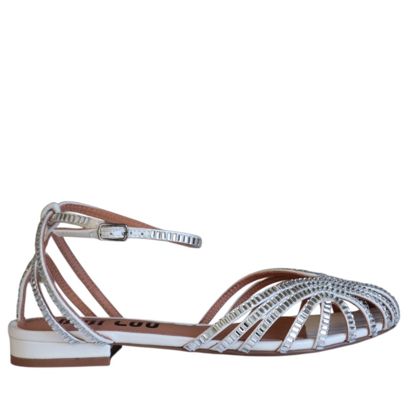 Sandali ragnetto scarpe Donna Marca BIBI LOU Art.559Z75VK A Colore Bianco