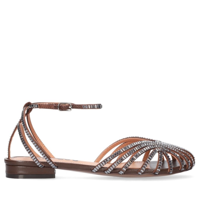 Sandali ragnetto scarpe Donna Marca BIBI LOU Art.559Z75VK C Colore Marrone