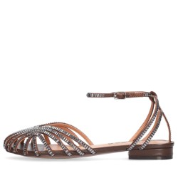 Sandali ragnetto scarpe Donna Marca BIBI LOU Art.559Z75VK C Colore Marrone