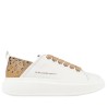 Sneakers scarpe Donna Marca ALEXANDER SMITH Art.WYW0506WDM Colore Bianco/cammello
