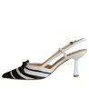 Chanel scarpe Donna Marca CHANTAL Art.3152 A Colore Nero Bianco