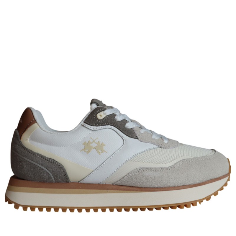 Sneakers scarpe Uomo Marca LA MARTINA Art.LFM261.060.A60.E9 Colore Panna Beige