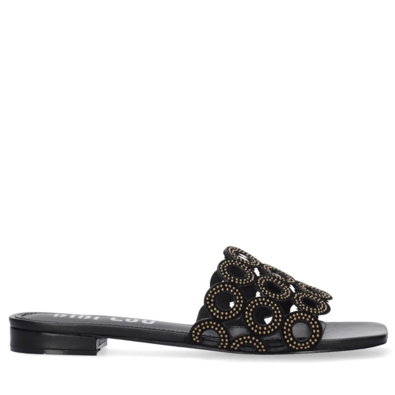 Ciabatta scarpe Donna Marca BIBI LOU Art.617Z10VK A Colore Nero