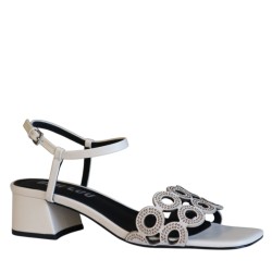 Sandali scarpe Donna Marca BIBI LOU Art.619Z10VK A Colore Avorio
