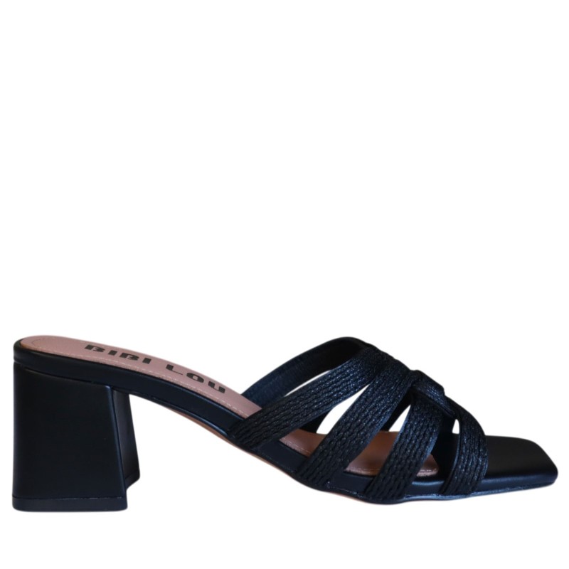 Ciabatta scarpe Donna Marca BIBI LOU Art.878Z94HG A Colore Nero