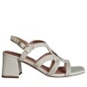 Sandali scarpe Donna Marca BIBI LOU Art.876Z94HGA Colore Panna