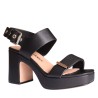 Sandali scarpe Donna Marca JANET&JANET Art.J652 A Colore Nero