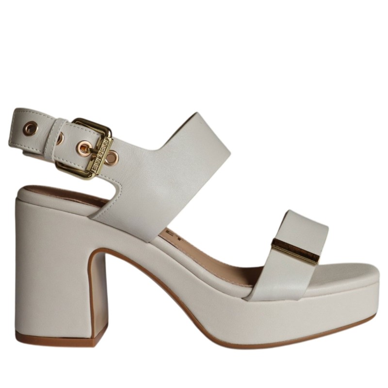 Sandali scarpe Donna Marca JANET&JANET Art.652 B Colore Burro