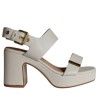Sandali scarpe Donna Marca JANET&JANET Art.652 B Colore Burro