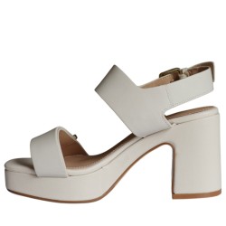 Sandali scarpe Donna Marca JANET&JANET Art.652 B Colore Burro