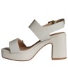 Sandali scarpe Donna Marca JANET&JANET Art.652 B Colore Burro