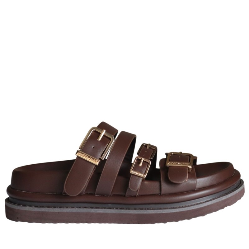 Ciabatta scarpe Donna Marca JANET&JANET Art.J693 A Colore Testa Di Moro
