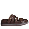 Ciabatta scarpe Donna Marca JANET&JANET Art.J693 A Colore Testa Di Moro