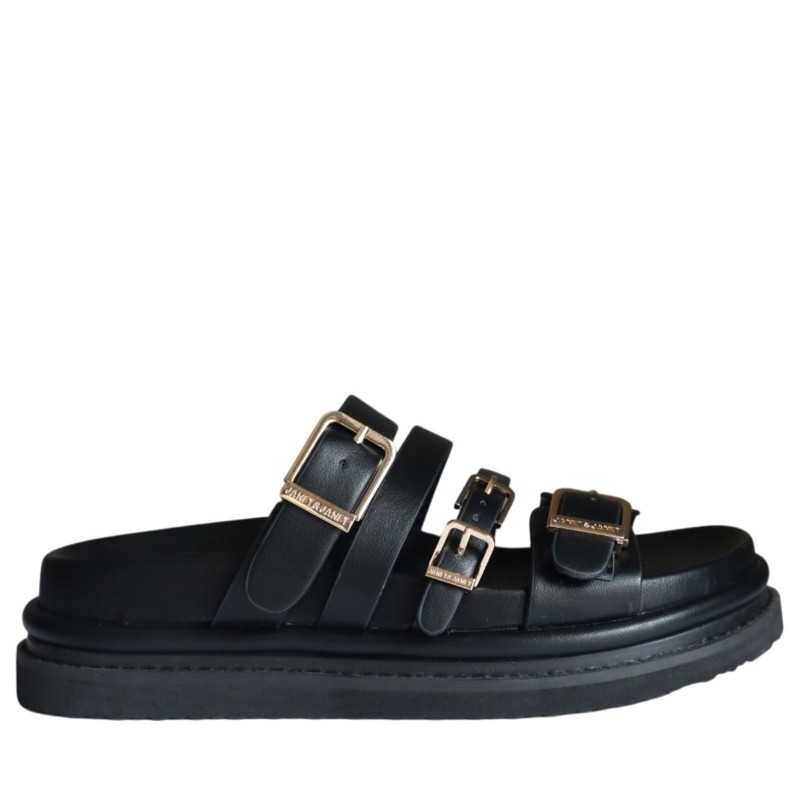 Ciabatta scarpe Donna Marca JANET&JANET Art.J693 B Colore Nero