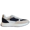 Sneakers scarpe Uomo Marca HARMONT&BLAINE Art.EFM261.140.A60D6 Colore Taupe Blu