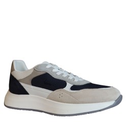 Sneakers scarpe Uomo Marca HARMONT&BLAINE Art.EFM261.140.A60D6 Colore Taupe Blu