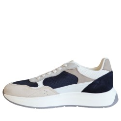 Sneakers scarpe Uomo Marca HARMONT&BLAINE Art.EFM261.140.A60D6 Colore Taupe Blu