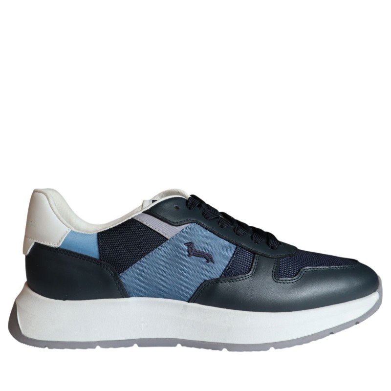 Sneakers scarpe Uomo Marca HARMONT&BLAINE Art.EFM261.141.A40.CZ Colore Blu Multicolor