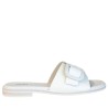 Ciabatte scarpe Donna Marca FRAU Art.85M4 A Colore Panna