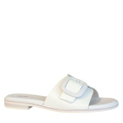 Ciabatte scarpe Donna Marca FRAU Art.85M4 A Colore Panna