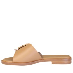 Ciabatte scarpe Donna Marca FRAU Art.85M4 B Colore Cuoio