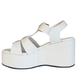 Sandali scarpe Donna Marca FRAU Art.04M9 A Colore Burro