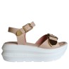 Sandali scarpe Donna Marca LORENZO MARI Art.ZOE 01 A Colore Nude