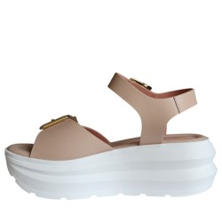 Sandali scarpe Donna Marca LORENZO MARI Art.ZOE 01 A Colore Nude