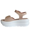 Sandali scarpe Donna Marca LORENZO MARI Art.ZOE 01 A Colore Nude