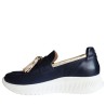 Mocassini scarpe Donna Marca LORENZO MARI Art.AMBER 09 B Colore Blu