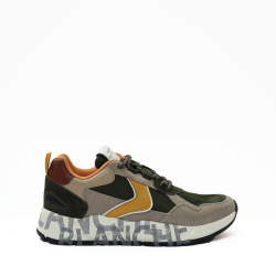 Sneakers Uomo Camoscio Tessuto