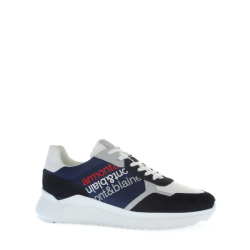 Sneakers Uomo Camoscio Tessuto