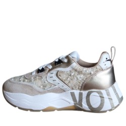 Sneakers Da Donna Marca voile blanche Modello CLUB105. Beige/platinum