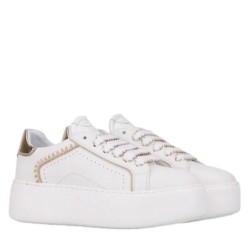 Sneakers Da Donna Marca JANET&JANET Modello J002 Colore Ghiaccio Oro