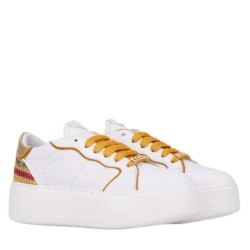 Sneakers Da Donna Marca JANET&JANET Modello J003 Colore Bianco Senape