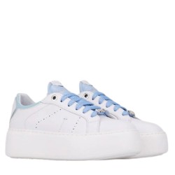 Sneakers Da Donna Marca JANET&JANET Modello J004 Colore Bianco Celeste