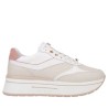 Sneakers Da Donna Marca JANET&JANET Modello J020 Colore Bianco Beige Rosa