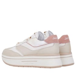 Sneakers Da Donna Marca JANET&JANET Modello J020 Colore Bianco Beige Rosa