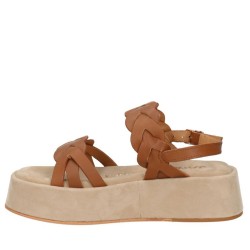 Sandalo Da Donna Marca JANET&JANET Modello J120 Colore Cuoio